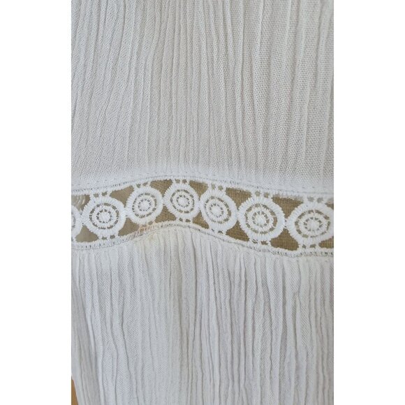 CHARLOTTE RUSSE White Cold Shoulder Strap Blouse S top - Picture 7 of 16